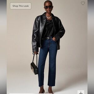 J Crew Mid Rise Cropped Kickout Jeans 2003 Super Stretch Basil Penny Wash 27 NWT